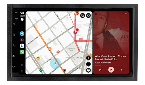 Multimidia Fox 2010/2014 Android 14 Carplay 4gb 64gb 7p
