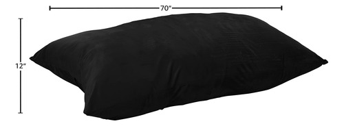 Sillón Puff Almohada Color Negro Solo Funda Sofá Sack