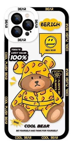 Funda De Teléfono De Silicona Para iPhone Small Grizzly