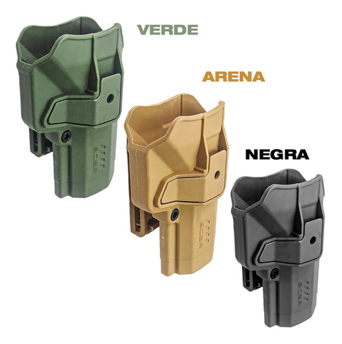 Funda Pistolera Táctica Polímero Nivel 2 Glock 17 17/22/31