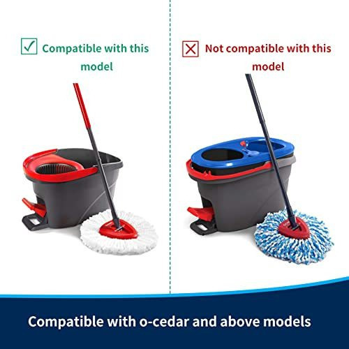 Compatible Lote De 2 Recambio Bases For Mopas Vileda/ocedar