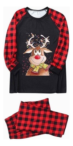 Conjunto De Pijama Navideño Familiar Para Papá, Mamá E Hijo