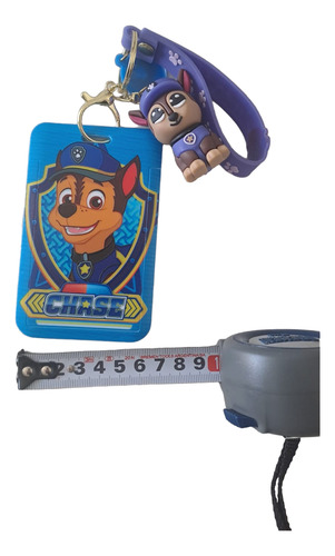 Llavero Chase Paw Patrol Con Porta Tarjeta Sube