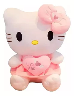 Peluche Hello Kitty Con Corazón Kawaii Para Regalo 25cm