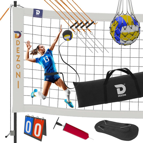 Dezoni Red De Voleibol Portatil | El Juego De Voleibol Inclu