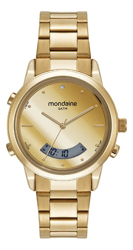 Relógio Feminino Mondaine Anadigi 32590lpmvde1 Dourado