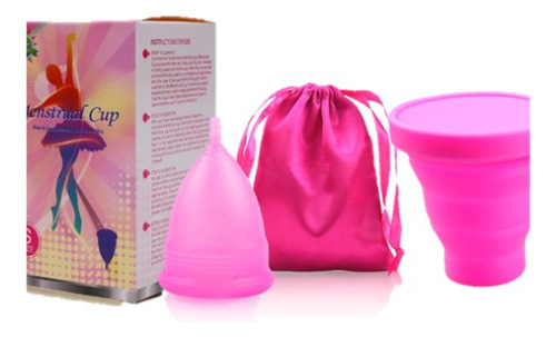Copa Menstrual Certificada Fda, Vaso Esterilizador, Bolsa 