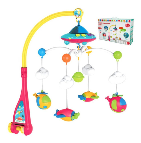 Móbile Berço Bebê Espaçonave Baby - Dmb5804 Dm Toys