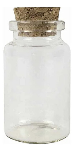 Potinho De Vidro Com Tampa De Rolha M 20ml - 1un - Rizzo