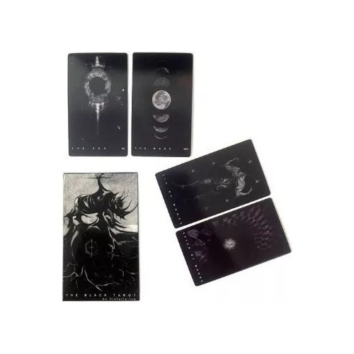 The Black Tarot Victoria Iva - Tarot Negro Cartas Grandes