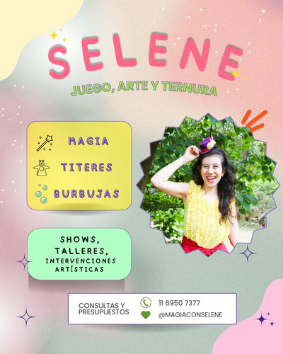 Animación Magia Títeres Burbujas - Selene Show
