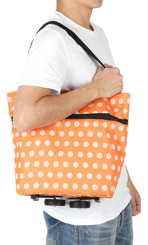Bolsa De Compras, Material De Tela Oxford, Plegable, Doble P