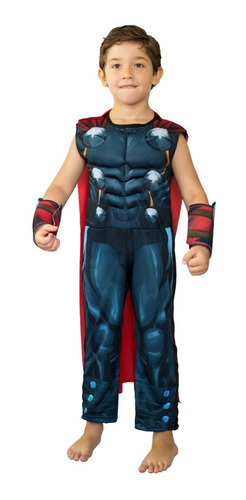Disfraz Thor Marvel Avengers Con Musculo Original New Toy's