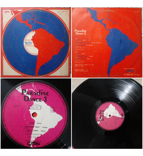 Lote Gapul Paradise Dance 1,2y3 Vinilos Lp Sin Fritura Ex Estándar