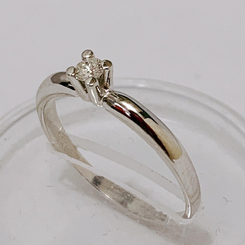 Anillo De Compromiso Diamante Natural De Mina En Oro De 14kt
