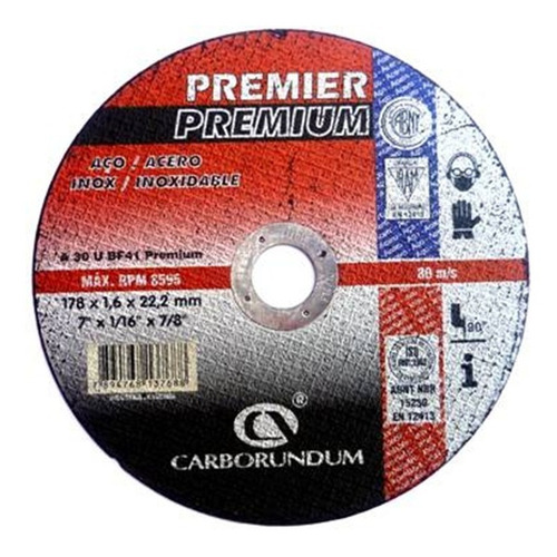 Disco De Corte Premier Premium 4 1/2 Caja X 25 Un