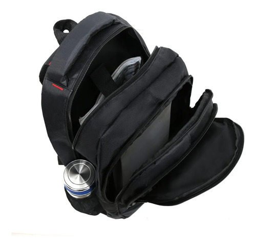 Mochila Porta Laptop Ejecutiva 18 Pulgadas Espalda Techni Sk Color Negro Diseño De La Tela 76802