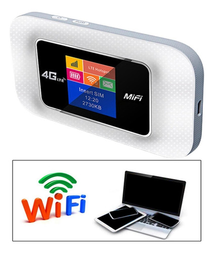 Pocket 4g Wifi Router 150mbps Portátil Para Carro De Viagem