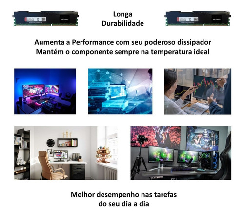 Imagem 4 de 6 de Memoria Ram Ddr3 8gb - 10600 - 1333mhz