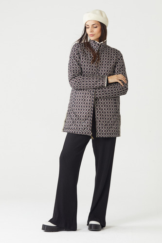 Tapado Reversible Campera Mujer Abrigo Liviano 23138
