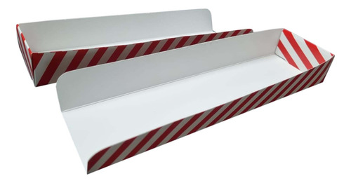 Bandeja Porta Pancho / Churro Palita Impresa X 50u 216 Argento