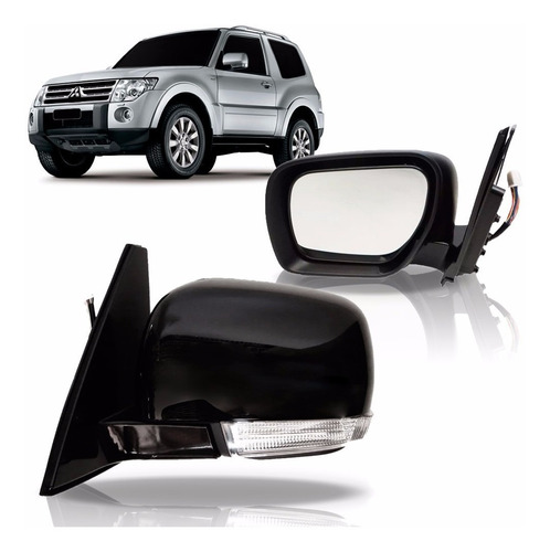 Retrovisor Pajero Full Pisca 2008 2009 10 2011 12 13 14 Le.