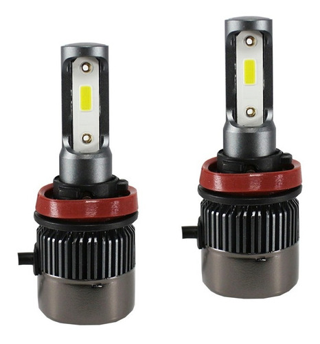 Kit Led R9 6000k 9000 Lumens H11 Efeito Xenon Longo Alcance