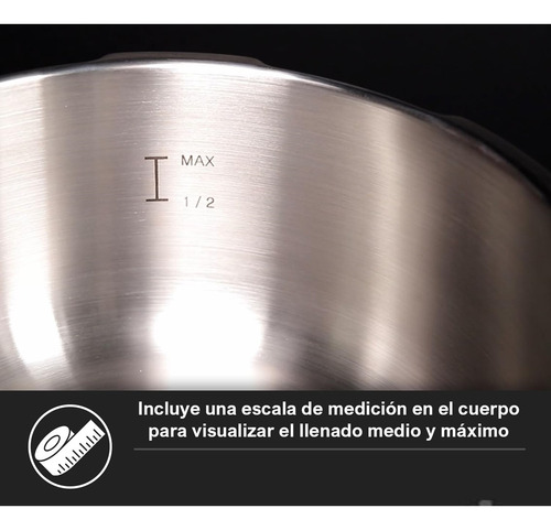 Olla Express 6l Acero Inoxidable Magefesa Opdinam06 Plateado