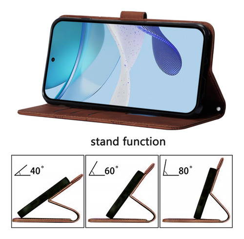 Funda De Piel Empresarial Para Motorola E15, A Prueba De Salpicaduras, 3 Ranuras Para Tarjetas, Soporte, Bloqueo Rfid, 6 Colores