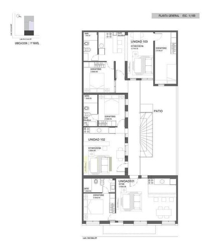 Imagen 8 de 10 de Cup Bacigalupi (001) - Venta Apartamento 1 Dormitorio En Aguada - Vivienda Promovida - Estrena Noviembre 2023