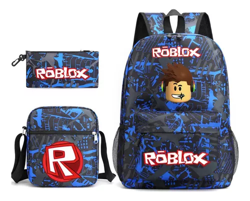 Conjunto De Mochila Escolar De 3 Peças - Roblox