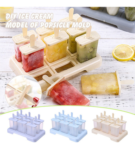 Wa 9 Unidades De Helado Para Hacer Tú Mismo, Paletas De