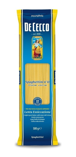 Fideos De Cecco Spaghettini Nº11 500 Gr. 