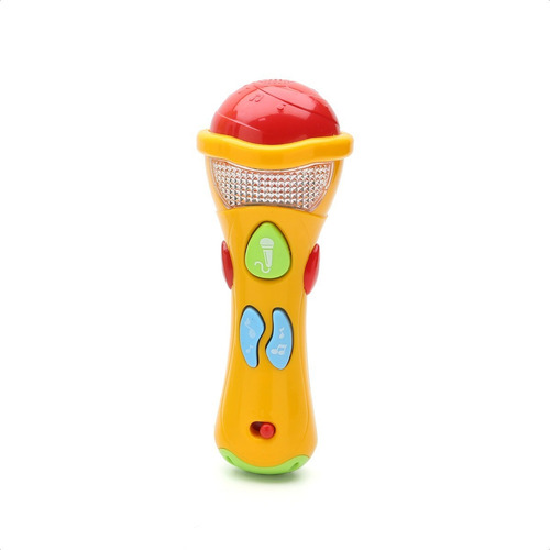 Micrófono Con Luces Led Y Grabador De Voz - Baby Innovation