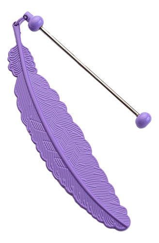2 Marcapáginas De Metal Con Plumas, Marcapáginas Con