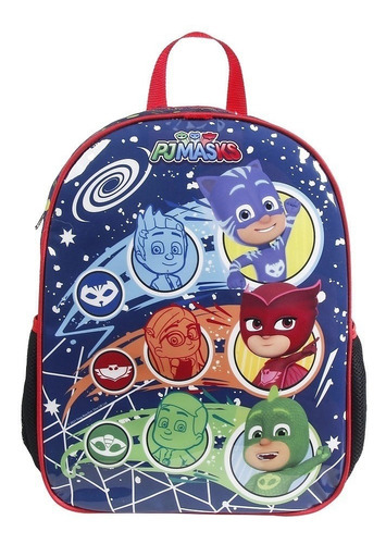 Mochila Escolar Pj Masks - Dermiwil 2023 Cor Azul