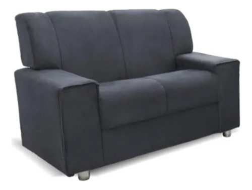 Juego De Living 3+2 Cuerpos Sofa Tela Gris Costa Rica Gris Liso