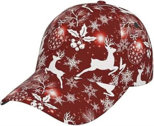 Linda Gorra Béisbol Copo Nieve Navidad Hombres Y Mujeres,