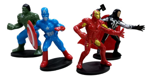 12 Sets De 4 Muñecos Super Héroes Niños Juguetes 48pz Marvel