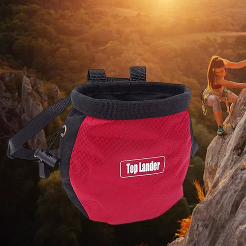 Bolsa De Tiza Para Escalada En Roca, Riñonera Para Rojo