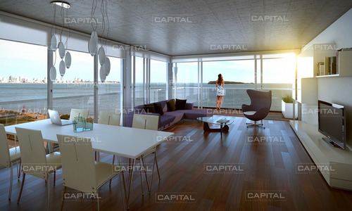 Moderno Apartamento En Venta Frente Al Mar + 2 Dormitorios + 2 Baños- Ref: 26495