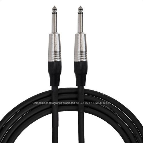 Cable Audio Guitarra Plug Recto A Plug Recto Metal 6m