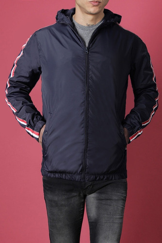 Imagen 1 de 4 de Campera Básica C/tira En Manga 38453 Hombre