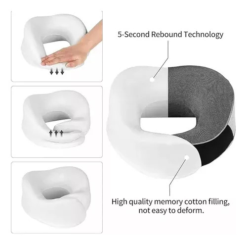 Almohada De Viaje Para Cuello, Cojín De Espuma Viscoelástica