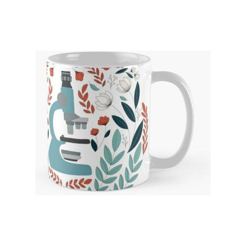 Taza Microscopio Popular Azul Calidad Premium