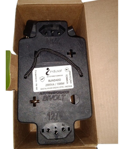 Autotransformador Indusat 2000va 1300w 127v 220v / 220v 127v