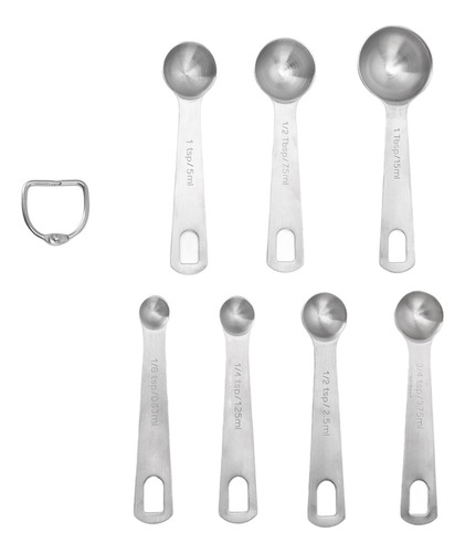 Nuevo Juego De Cucharas Medidoras De Acero Inoxidable For