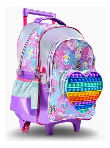 Mochila Footy Moon Love Corazon Carrito 18p Ct Mundo Moda Env o