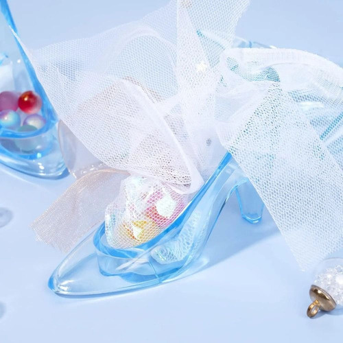 12 Minizapatillas De Cenicienta, Zapatos De Cristal De 3.5 P