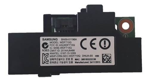 Modulo Wifi Samsung Modelo: Un40j5300af N/p: Bn59-01196a